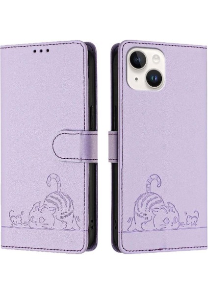 IPhone 13 Için Kılıf Mini Kedi Rfıd Kart Yuvası Tutucu Kickstand Cüzdan Flip (Yurt Dışından)