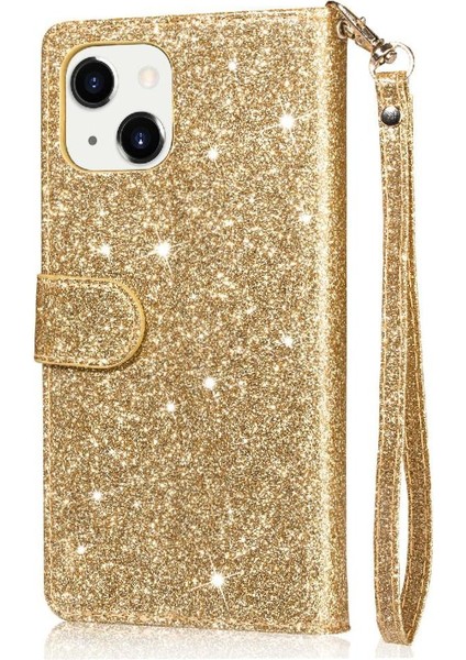 IPhone 14 Için Fermuar Cep Durumda Artı Pu Deri Kart Tutucu Glitter Vaka (Yurt Dışından) indirimleri