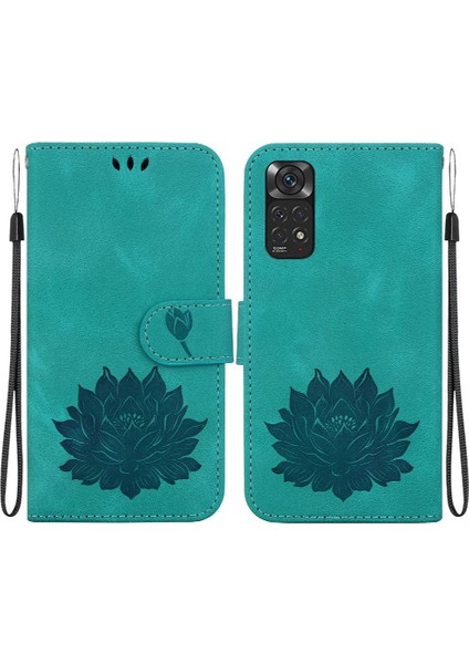 Xiaomi Redmi Not 11 Için Flip Case 4g Cüzdan Kickstand Kabartma Lotus (Yurt Dışından)