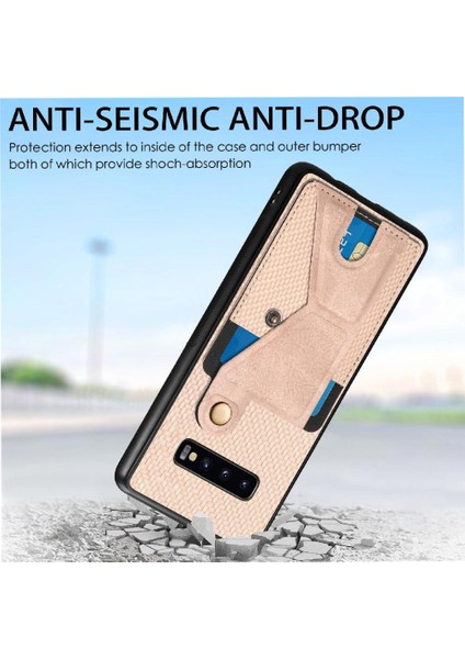 Samsung Galaxy S10 Manyetik Tasarım Standı Fonksiyonu Kart Sahibi Için Kılıf (Yurt Dışından) indirimleri