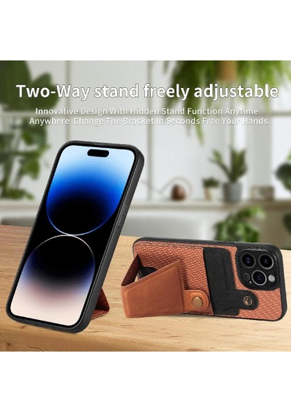 IPhone 14 Için Kılıf Pro Braketi Manyetik Tasarım Cardholder Standı Fonksiyonu (Yurt Dışından) indirimleri