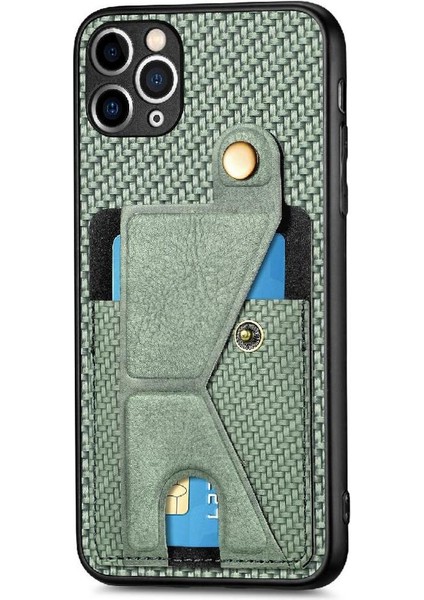 IPhone 11 Için Kılıf Pro Kart Sahibi Manyetik Tasarım Standı Fonksiyonu Braketi (Yurt Dışından) indirimleri