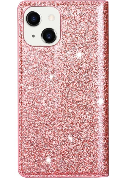 IPhone 15 Için Glitter Flip Case Artı Kart Tutucu Flip Case Cüzdan Pu (Yurt Dışından)