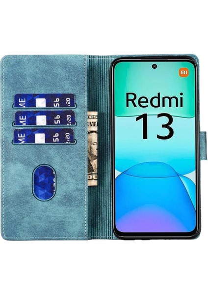 Xiaomi Poco M6 4g Için Flip Case Kabartmalı Sevimli Kedi Tutucu Kapak Cüzdan (Yurt Dışından)