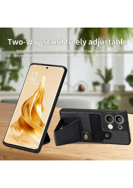 Oppo Oppo 9 Pro Artı Standı Fonksiyonu Için Manyetik Tasarım Kart Sahibi (Yurt Dışından) modelleri