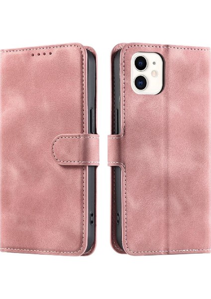 IPhone 11 Için Flip Case Cüzdan Kart Yuvaları Manyetik Bilek Kayışı Pu Deri (Yurt Dışından)