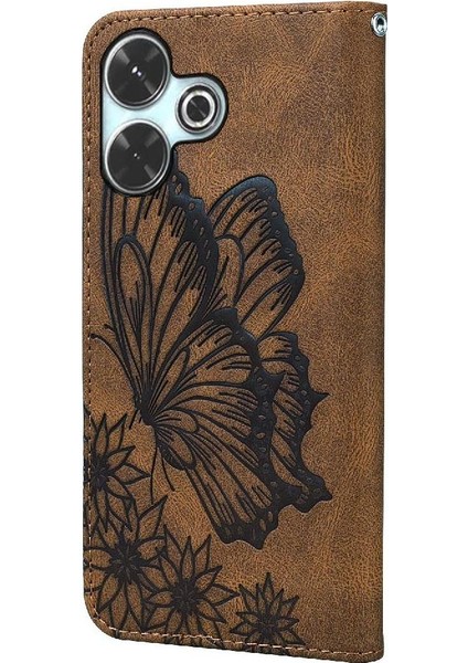Xiaomi Poco M6 4g Için Flip Case Cüzdan Manyetik Closu Pu Deri Büyük Kart (Yurt Dışından) fırsatları