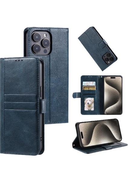 Xiaomi Poco M6 4g 6 Kart Yuvaları Için Flip Case Pu Deri Cüzdan Kickstand (Yurt Dışından)