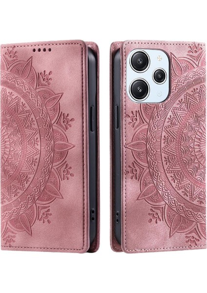 Xiaomi Poco M6 4g Için Flip Case Darbeye Kapak Kapak Yan Toka Pu (Yurt Dışından)