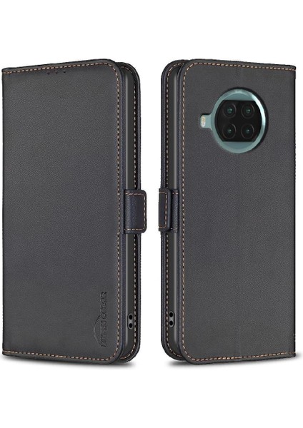Xiaomi 10T Lite Için Flip Case Darbeye Tpu Iç Kabuk Pu Deri Cüzdan (Yurt Dışından)
