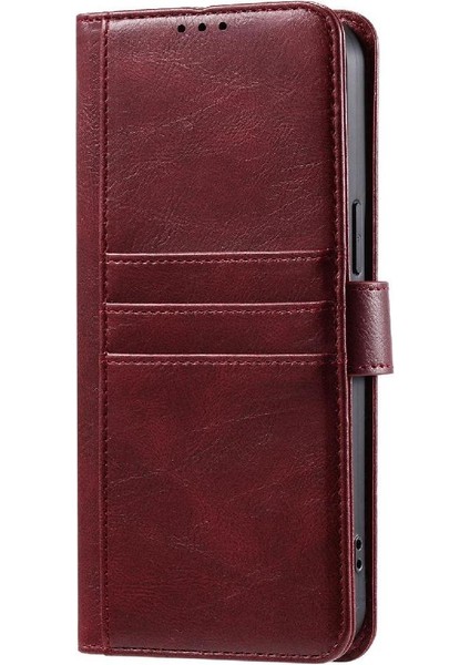Xiaomi Poco M6 4g 6 Kart Yuvaları Için Flip Case Pu Deri Cüzdan Kickstand (Yurt Dışından) fırsatları
