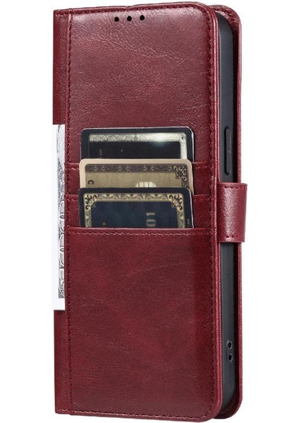 Xiaomi Poco M6 4g 6 Kart Yuvaları Için Flip Case Pu Deri Cüzdan Kickstand (Yurt Dışından) indirimleri