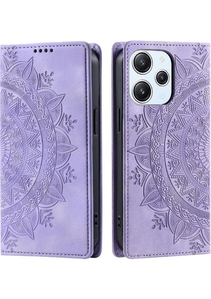 Xiaomi Poco M6 4g Için Flip Case Darbeye Kapak Kapak Yan Toka Pu (Yurt Dışından)