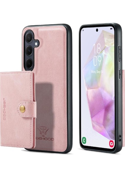 Samsung Galaxy A35 Kart Sahibi Ayrılabilir Manyetik Tasarım Standı (Yurt Dışından) modelleri