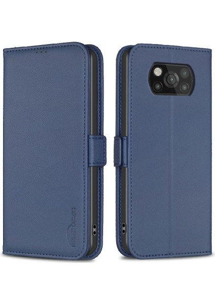 Xiaomi Poco X3 Nfc Kickstand Darbeye Tpu Iç Kabuk Kartı Için Flip Case (Yurt Dışından)