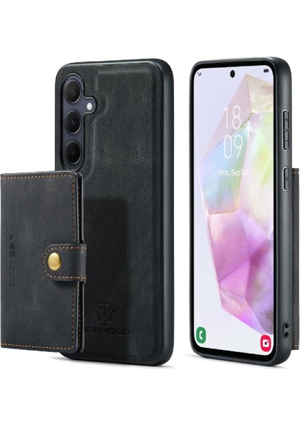 Samsung Galaxy A35 Kart Sahibi Ayrılabilir Manyetik Tasarım Standı (Yurt Dışından) modelleri