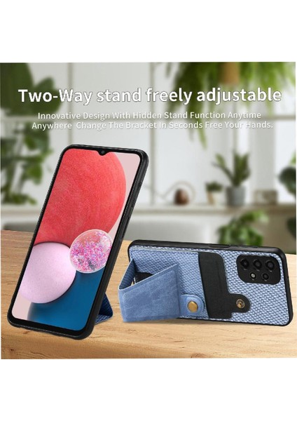 Samsung Galaxy A13 Için Kılıf 4g Manyetik Tasarım Braketi Cardholder Standı (Yurt Dışından) indirimleri