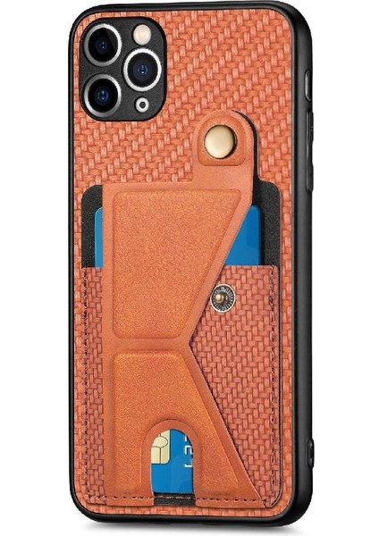 IPhone 11 Için Kılıf Pro Kart Sahibi Manyetik Tasarım Standı Fonksiyonu Braketi (Yurt Dışından) indirimleri