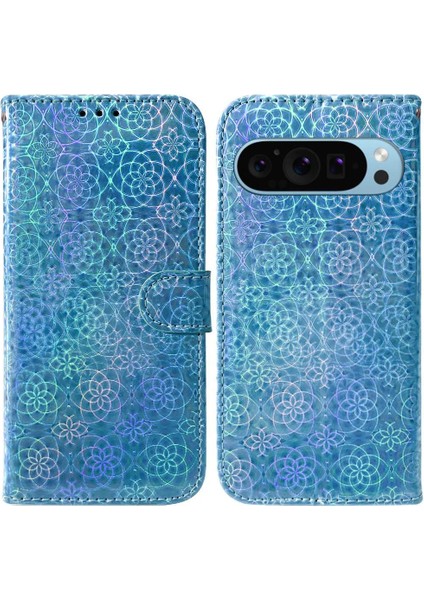 Google Piksel 9 Pro Xl Için Kılıf Cüzdan Kılıf Glitter Renkli Standı Tutucu (Yurt Dışından)