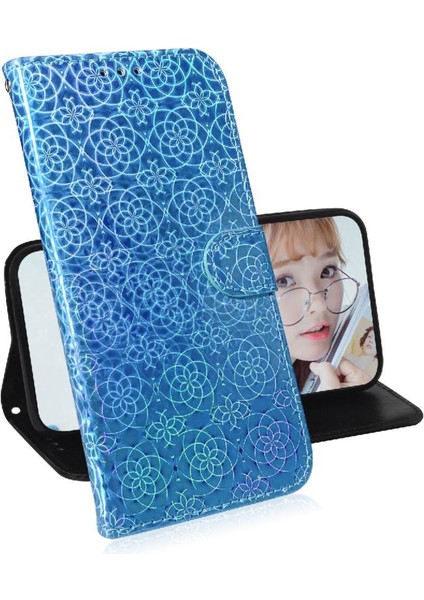 Google Piksel 9 Pro Xl Için Kılıf Cüzdan Kılıf Glitter Renkli Standı Tutucu (Yurt Dışından)