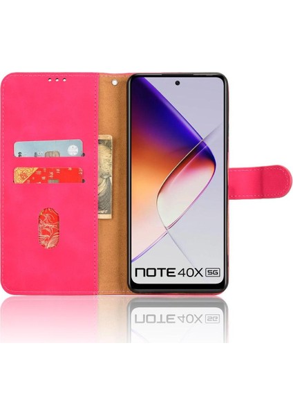 40X x Not 40X 5g Kickstand Kart Yuvaları Tutucu Pu Deri Için Flip Case (Yurt Dışından)