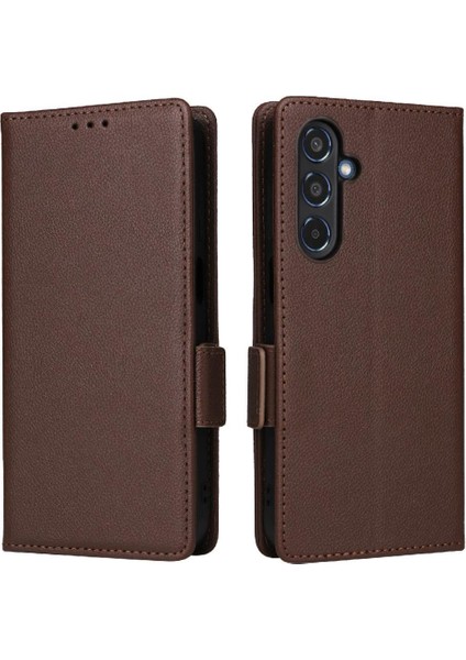 Samsung Galaxy M35 5g Pu Deri Manyetik Yan Toka Kart Için Flip Case (Yurt Dışından)