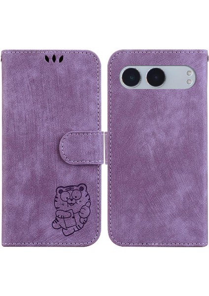 Oneplus Nord 4 Için Kılıf Kabartmalı Sevimli Kaplan Flip Folio Tutucu Kapak Kılıf (Yurt Dışından)
