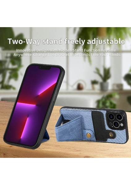 IPhone 13 Için Kılıf Pro Standı Fonksiyonu Manyetik Tasarım Cardholder Braketi (Yurt Dışından) indirimleri