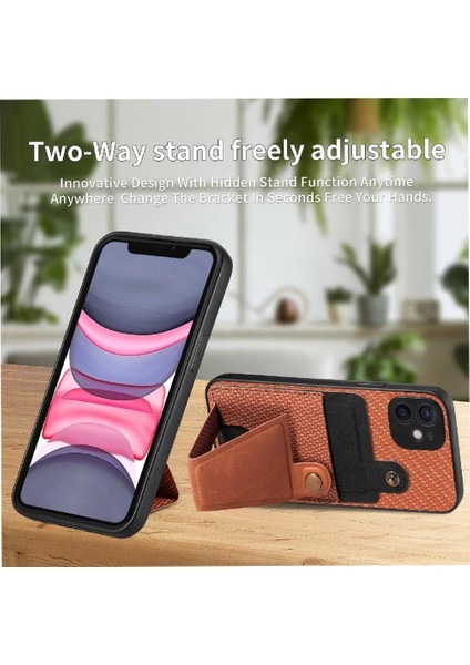 IPhone 11 Için Kılıf Standı Fonksiyonu Braketi Manyetik Tasarım Kart Sahibi (Yurt Dışından) indirimleri