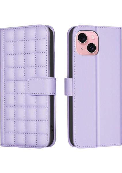 IPhone 13 Için Flip Case Kart Yuvaları Tutucu Iş Basit Tarzı Cüzdan Pu (Yurt Dışından)