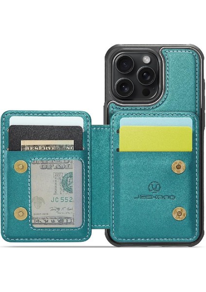 IPhone 15 Için Kılıf Pro Manyetik Standı Fonksiyonu Rfıd Engelleme 2 In 1 (Yurt Dışından) modelleri