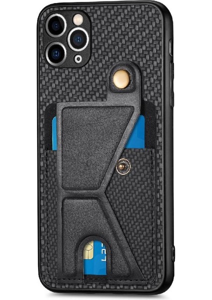 IPhone 11 Için Kılıf Pro Kart Sahibi Manyetik Tasarım Standı Fonksiyonu Braketi (Yurt Dışından) modelleri
