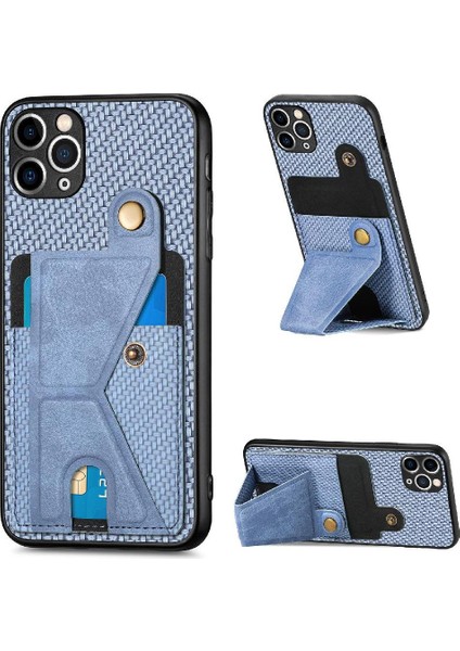 IPhone 11 Için Kılıf Pro Kart Sahibi Manyetik Tasarım Standı Fonksiyonu Braketi (Yurt Dışından)