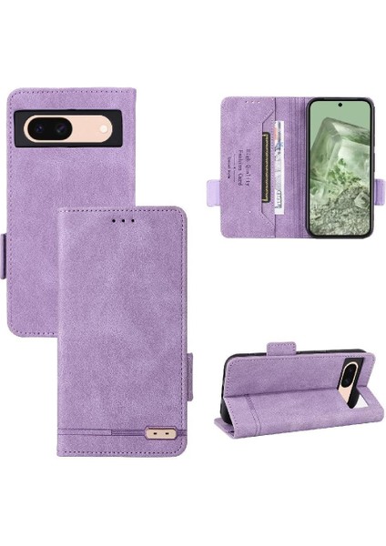 Toka Manyetik Cüzdan ile Google Piksel 8A Kickstand Kapak Için Flip Case (Yurt Dışından) modelleri