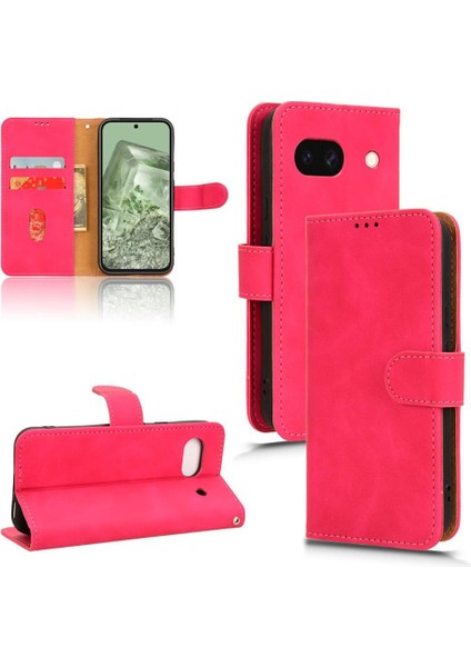 Google Piksel 8A Pu Deri Kickstand Yan Toka Cüzdan Için Flip Case (Yurt Dışından)