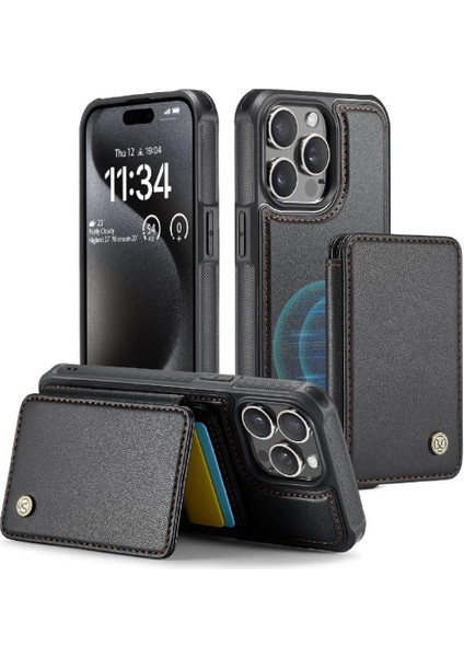 IPhone 15 Için Kılıf Pro Max Standı Fonksiyonu 2 1 Işlevsellik Manyetik (Yurt Dışından)