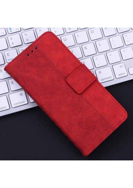 Onur X6B Flip Folio Premium Pu Deri Için Flip Case Geometrik Kabartmalı (Yurt Dışından) fırsatları