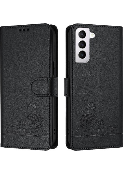 Samsung Galaxy S21 Kart Yuvası Tutucu Için Kickstand Kedi Rfıd Cüzdan (Yurt Dışından) indirimleri