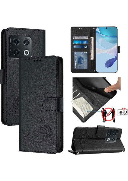 Oneplus 10 Pro 5g Için Kılıf Cüzdan Kapak Çevirin Kart Yuvası Tutucu Kickstand (Yurt Dışından)