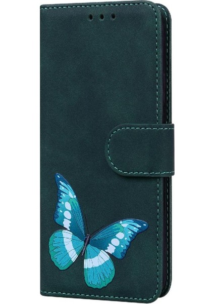 Google Piksel 9 Pro Xl Kelebek Renk Baskılı Flip Folio Kapak Için Kılıf (Yurt Dışından)