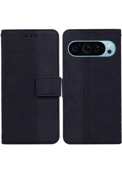 Google Pixel 9 Pro Xl Flip Folio Kickstand Özelliği Premium Pu Için Kılıf (Yurt Dışından)