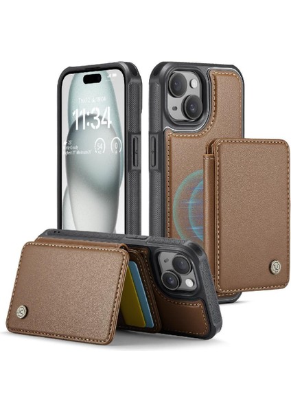 IPhone 15 Artı Ayrılabilir Cüzdan Rfıd Engelleme Manyetik Standı (Yurt Dışından) fırsatları
