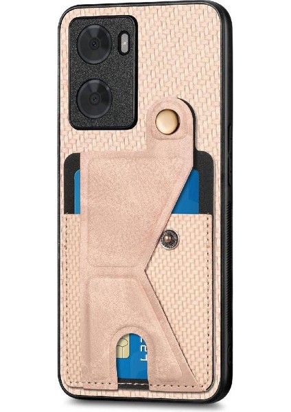 Oppo A57 4g Için Kılıf Braketi Cardholder Standı Fonksiyonu Manyetik Tasarım (Yurt Dışından)