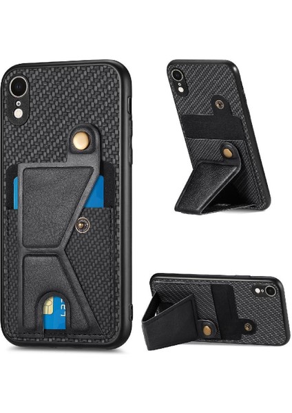 IPhone Xr Manyetik Tasarım Kart Sahibi Braketi Standı Fonksiyonu (Yurt Dışından)