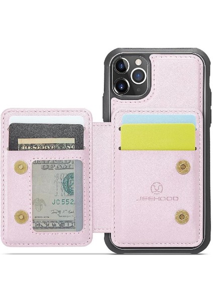 IPhone 11 Için Kılıf Pro Max Rfıd Engelleme Ayrılabilir Cüzdan Standı Fonksiyonu (Yurt Dışından)