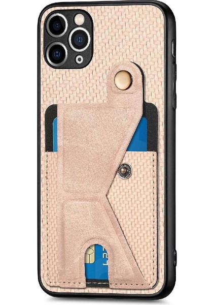 IPhone 11 Için Kılıf Pro Kart Sahibi Manyetik Tasarım Standı Fonksiyonu Braketi (Yurt Dışından) fırsatları