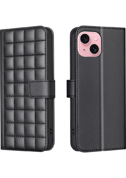 IPhone 15 Için Flip Case Pu Deri Iş Basit Stil Koruyucu Cüzdan (Yurt Dışından) indirimleri