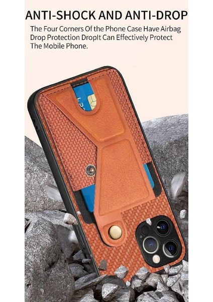 IPhone 12 Için Kılıf Pro Braketi Standı Fonksiyonu Manyetik Tasarım Kart Sahibi (Yurt Dışından) modelleri