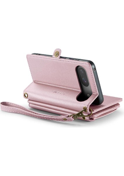 Kadınlar Için Crossbody Durumda Google Piksel 9 Cüzdan Durumda Fermuar Faturaları Yuvası (Yurt Dışından) modelleri