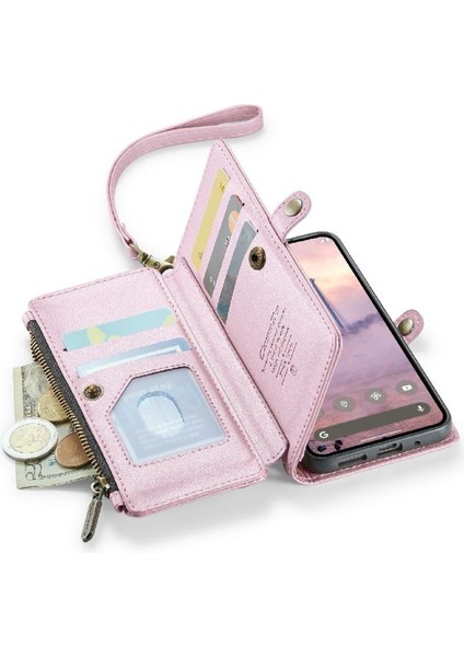 Kadınlar Için Crossbody Durumda Google Piksel 9 Cüzdan Durumda Fermuar Faturaları Yuvası (Yurt Dışından) indirimleri